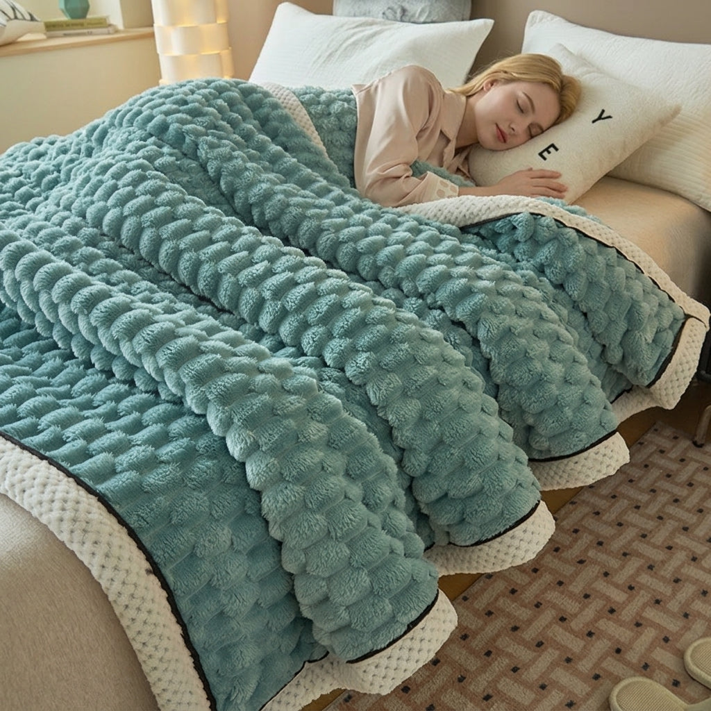 Slumblr® Thick Flannel Velvet Fleece Blanket