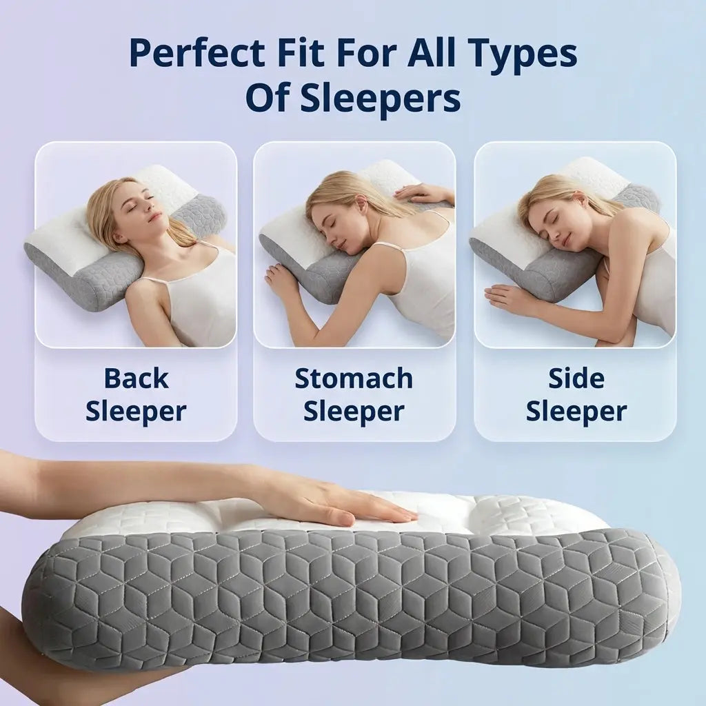 Slumblr® Dual Firmness Ergonomic Contour Pillow Slumblr