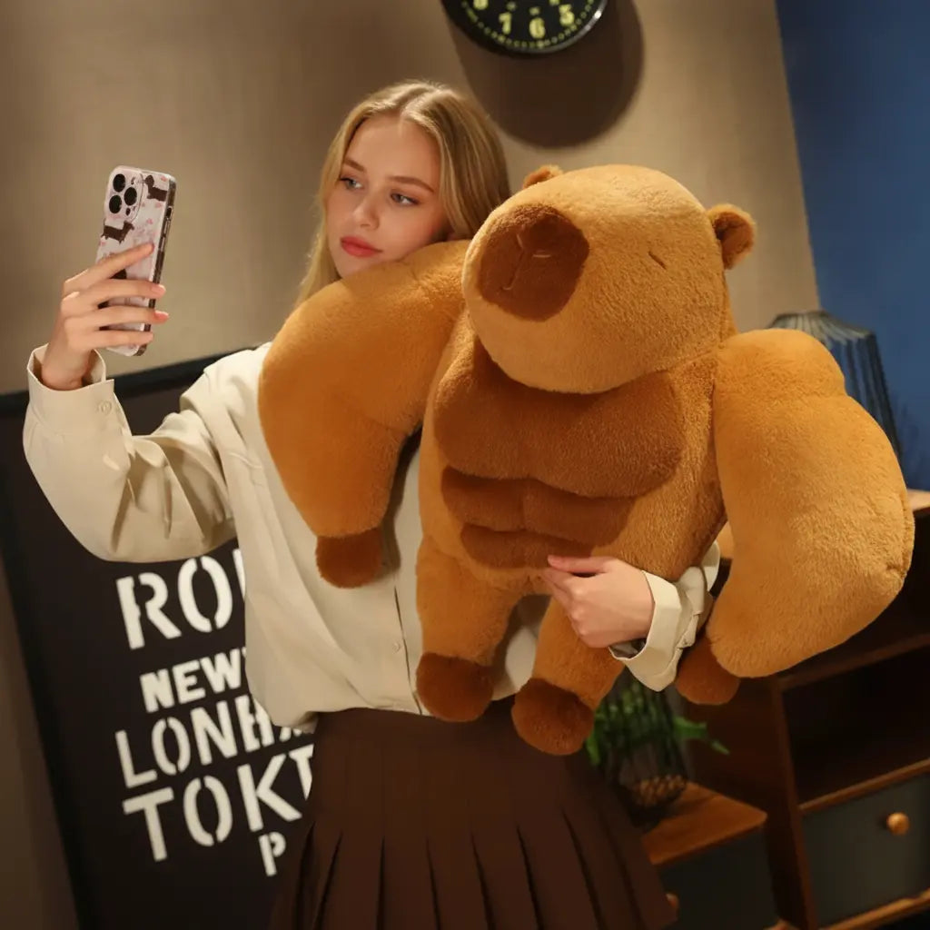 Slumblr® Muscle Capybara Plush Slumblr
