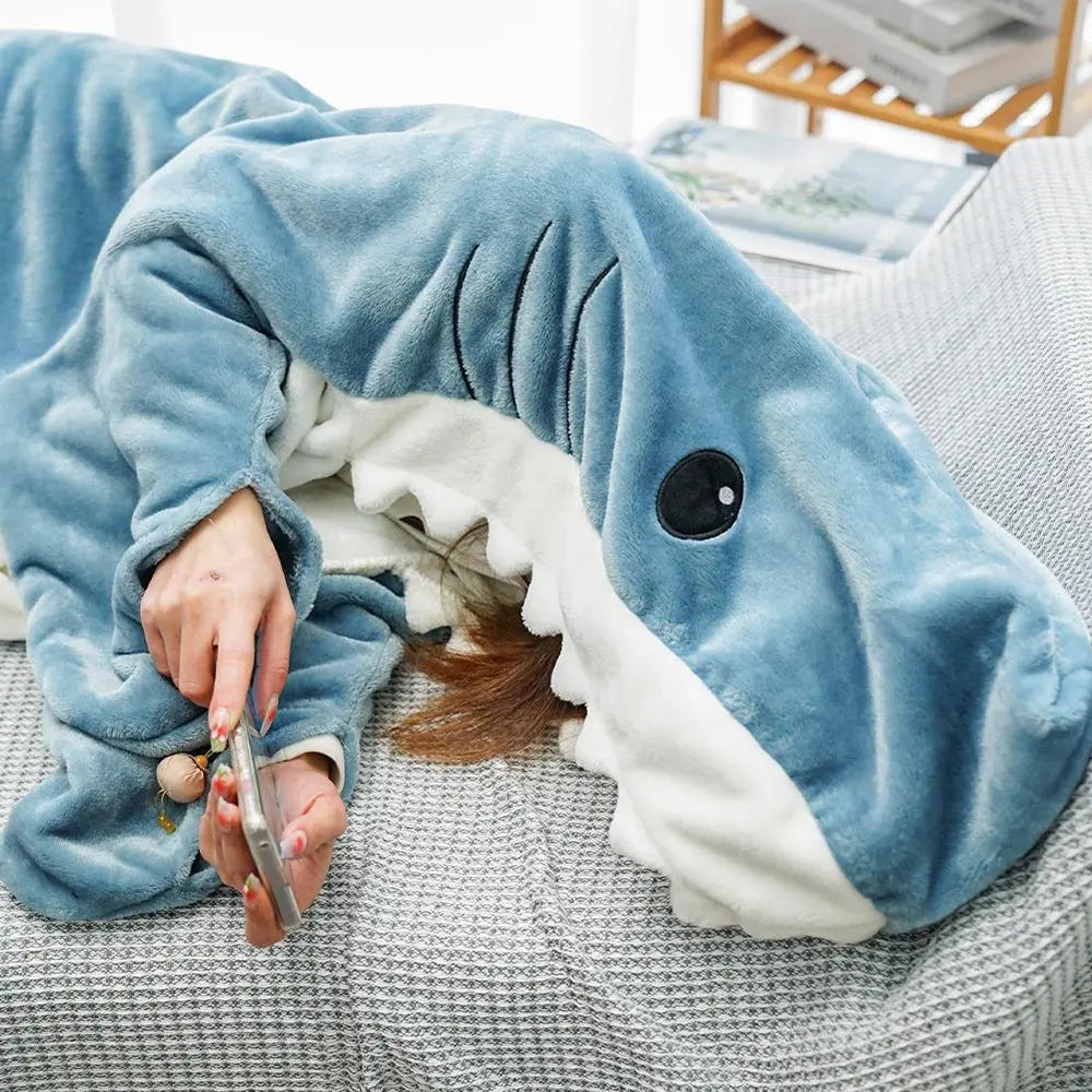 Slumblr® Shark Hoodie Blanket