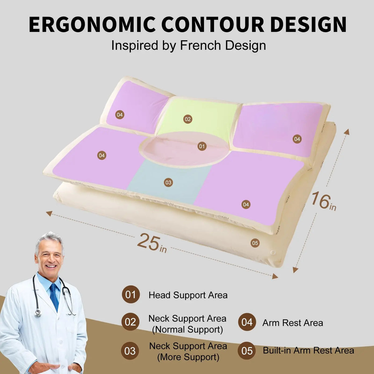 Slumblr® Adjustable Zoned Contour Pillow Slumblr