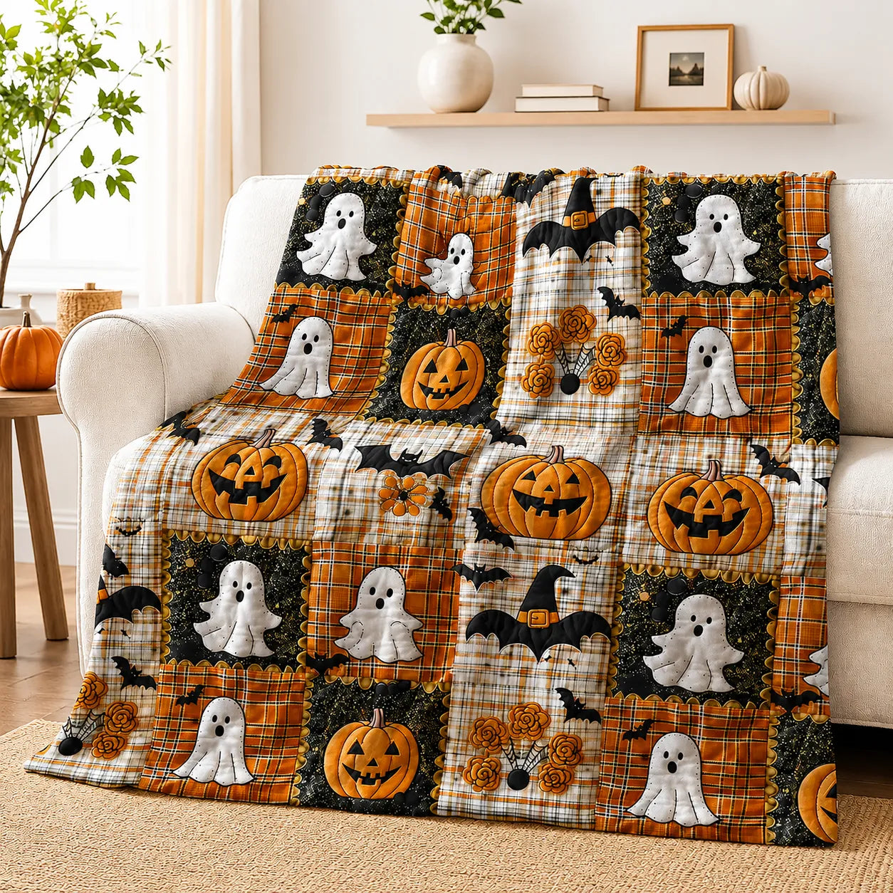 Slumblr® Halloween Patchwork Blanket