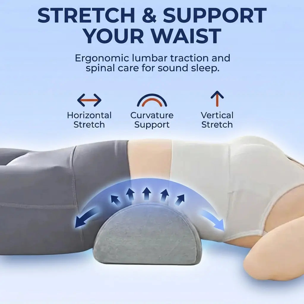 Slumblr® Large Half Moon Bolster Pillow for Legs