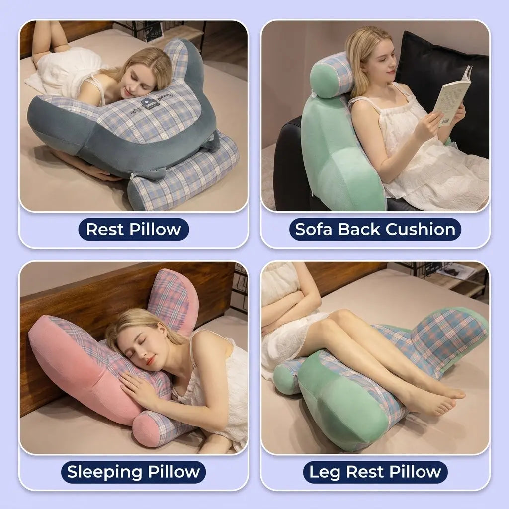 Slumblr® Soft Polyester Bed Backrest Cushion for Reading Slumblr
