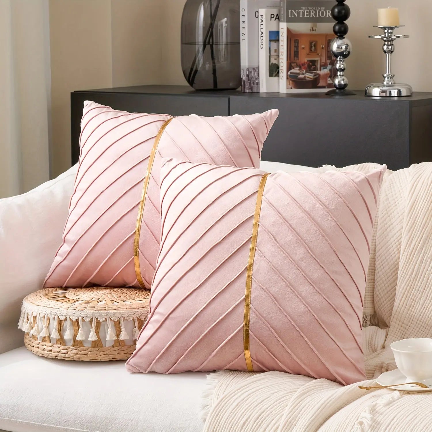 Slumblr® Geometric Velvet Pillow Cover Slumblr