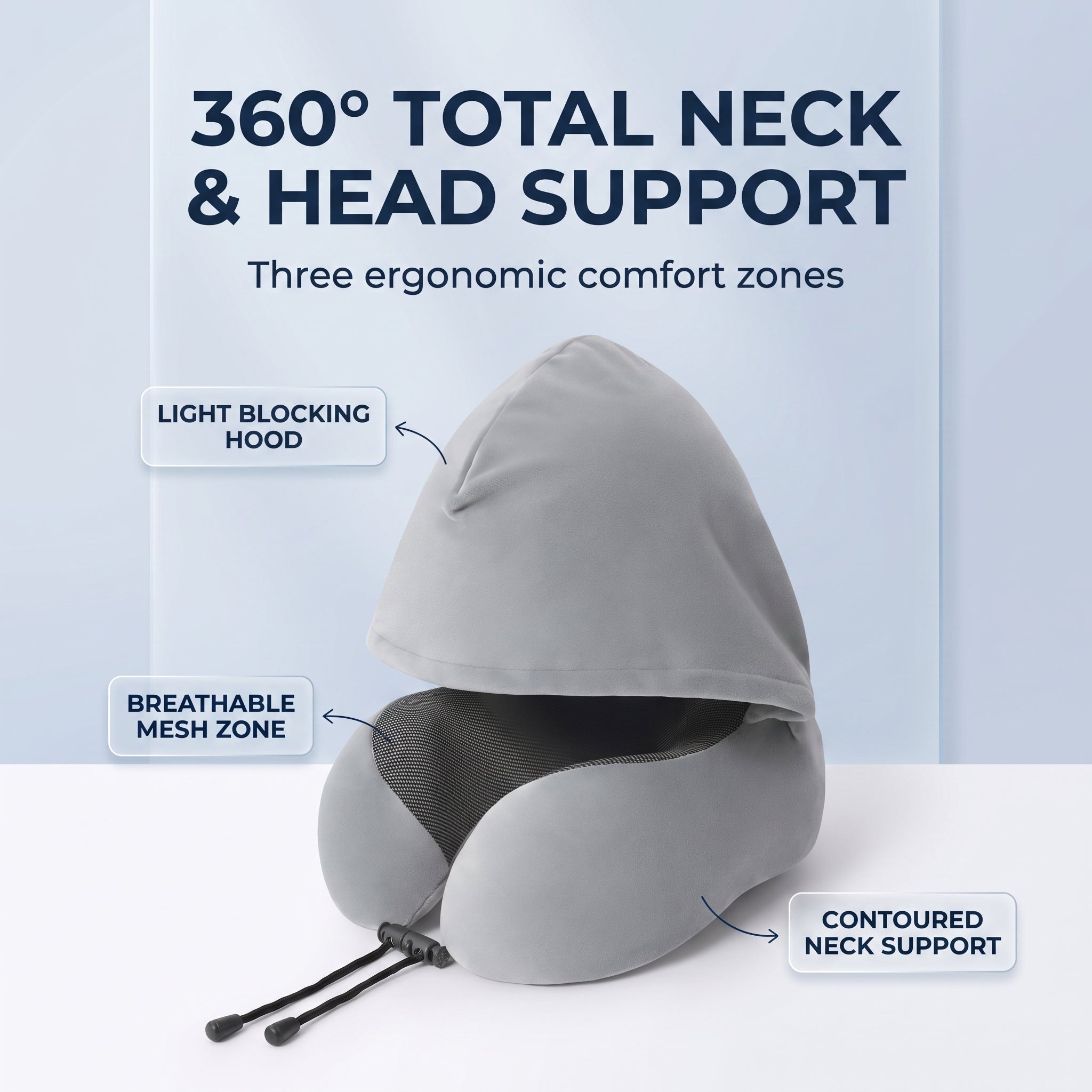 Slumblr® Hooded Travel Pillow
