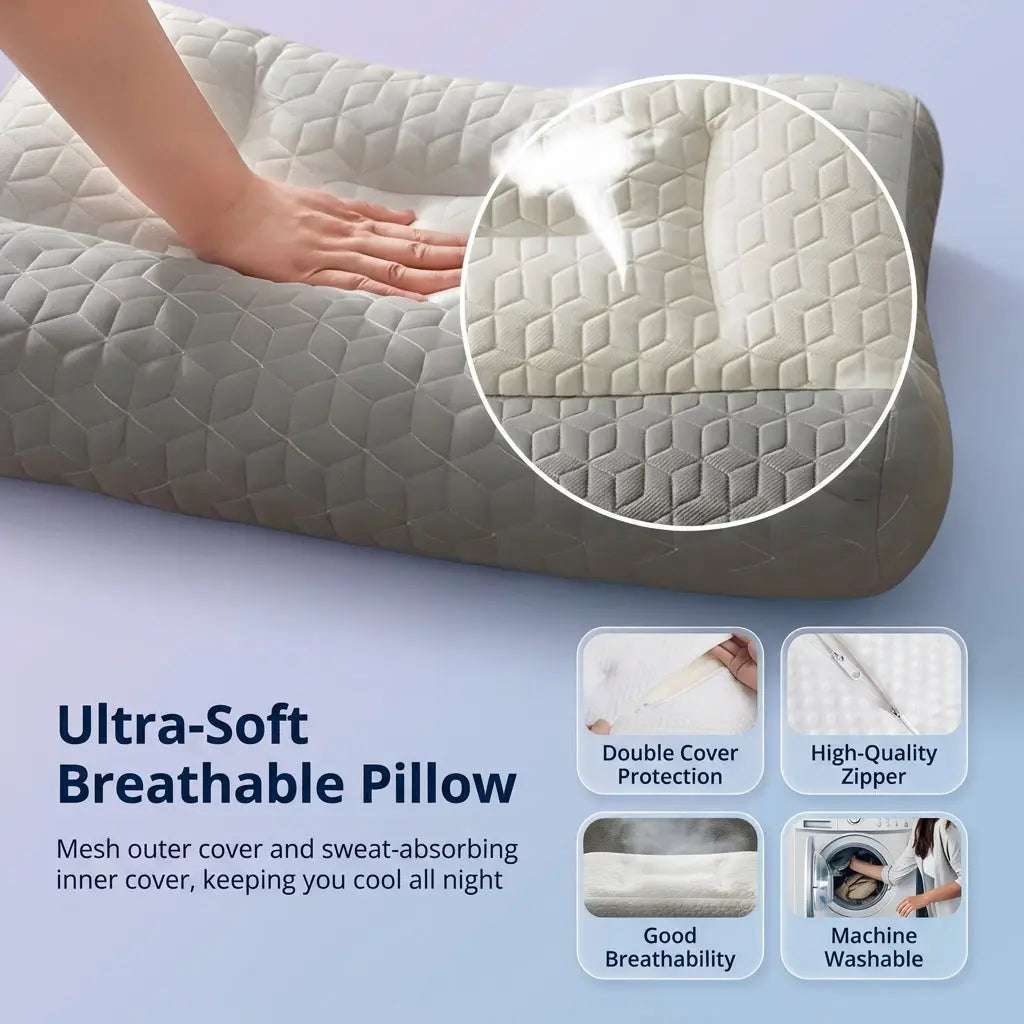 Slumblr® Dual Firmness Ergonomic Contour Pillow Slumblr