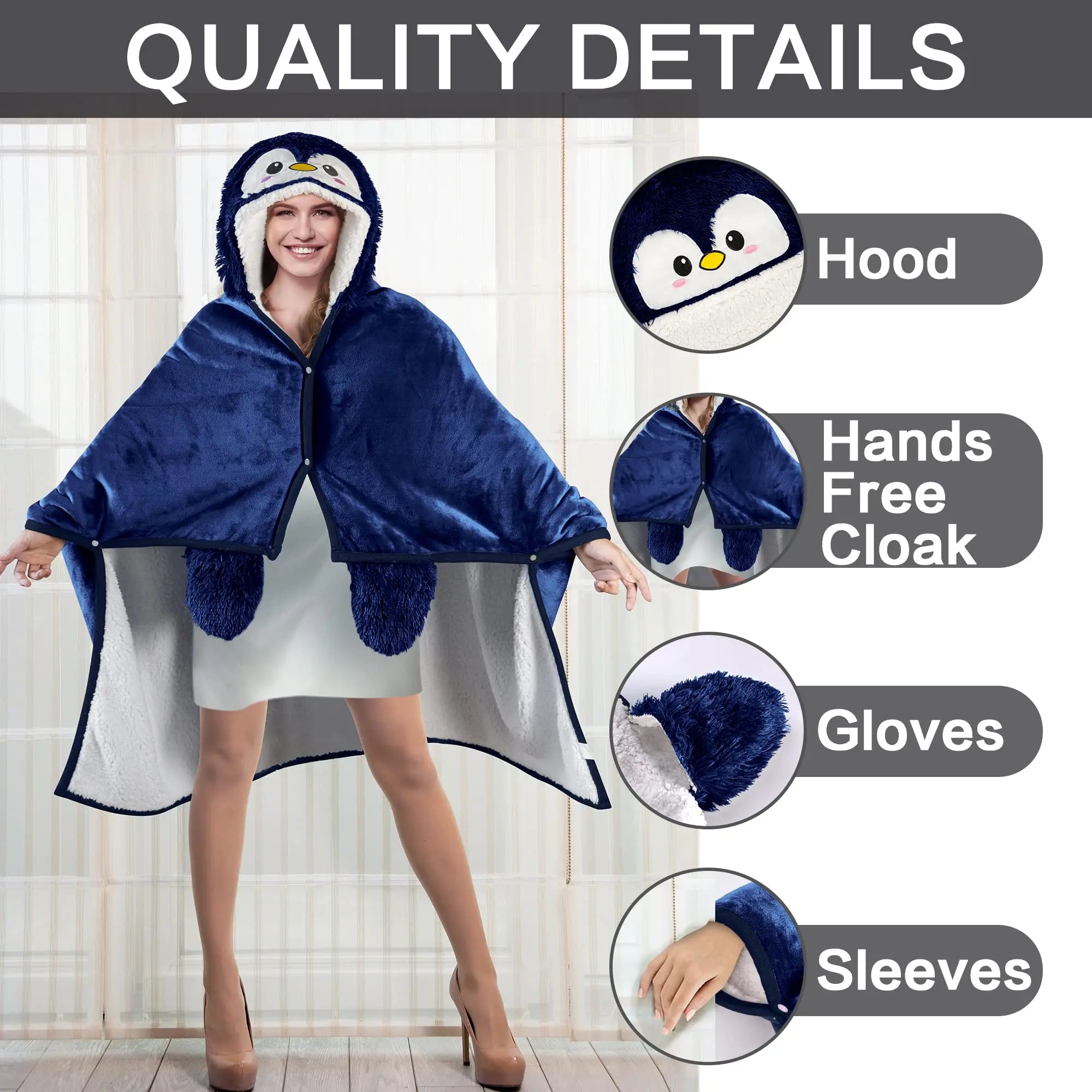 Slumblr® Penguin Wearable Blanket Slumblr