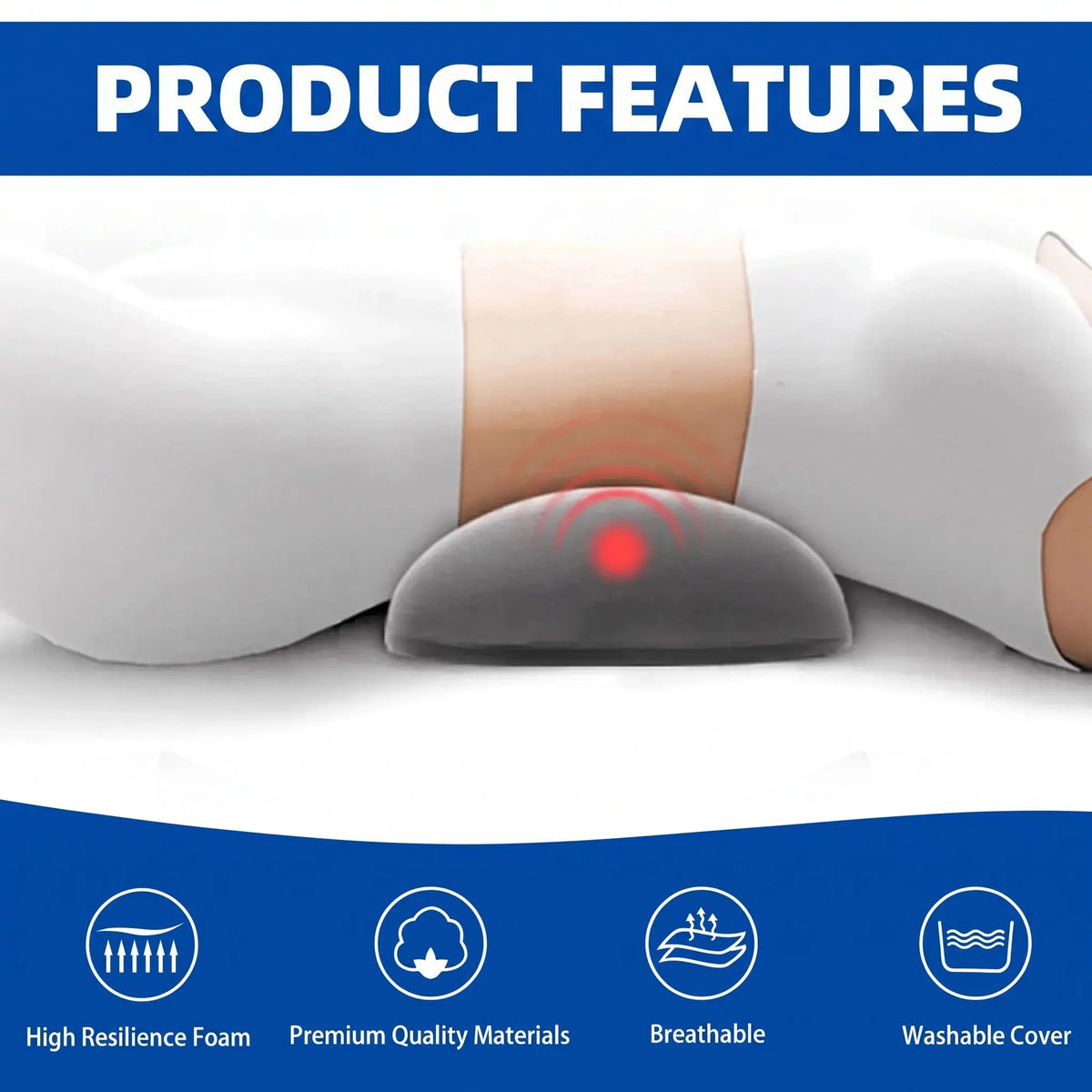 Slumblr® Memory Foam Lumbar Support Cushion