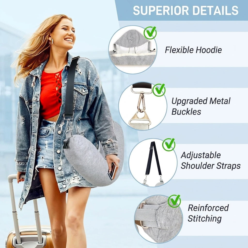 Slumblr® Stuffable Hooded Travel Pillow