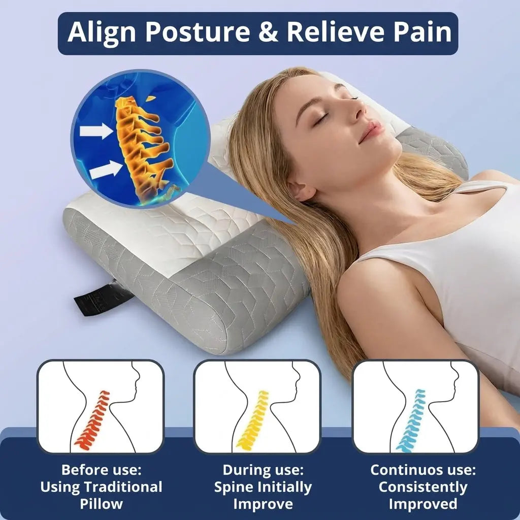 Slumblr® Dual Firmness Ergonomic Contour Pillow Slumblr
