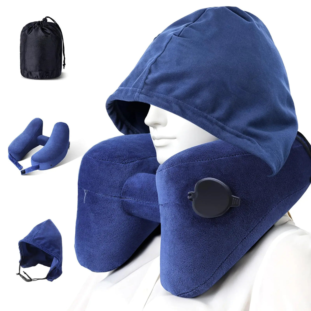 Slumblr® Inflatable Hooded Pillow Slumblr