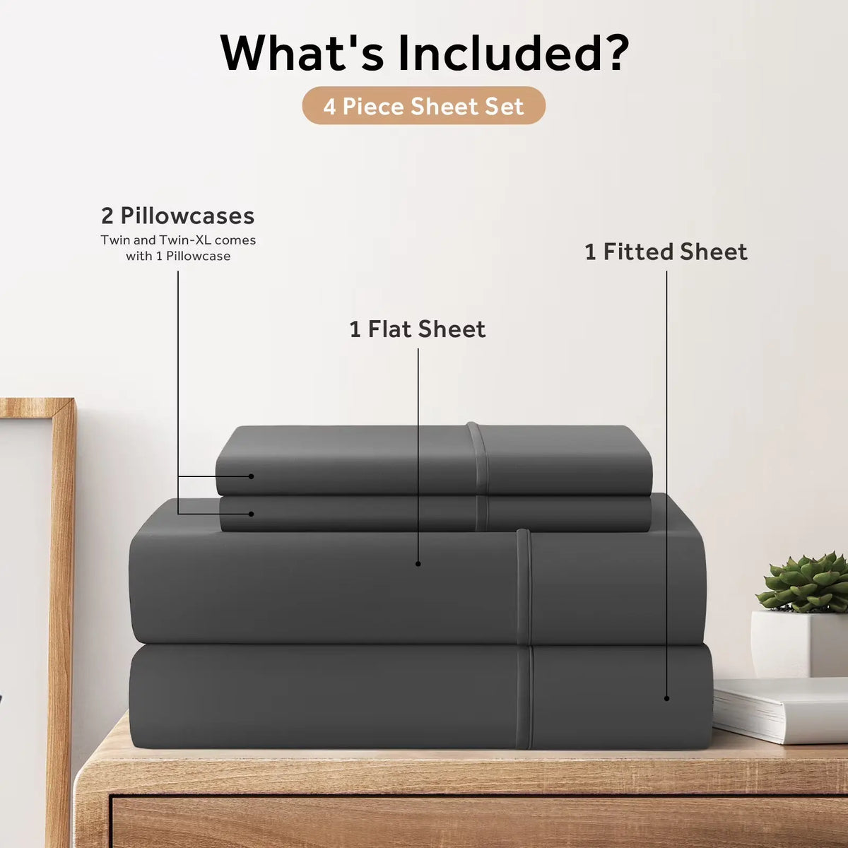 Slumblr® French Linen Bedding Set (4 Pcs) Slumblr
