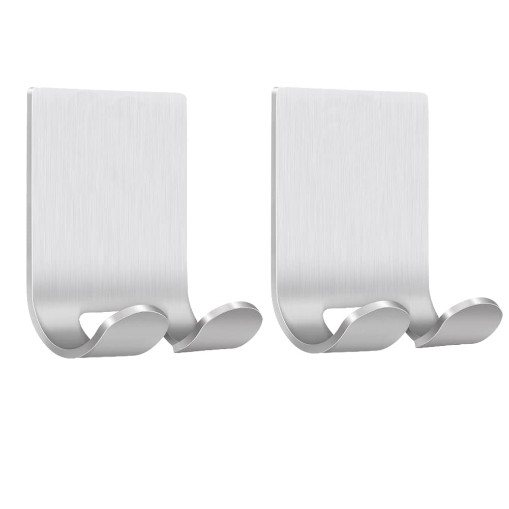 Slumblr® Razor Holder Stainless Steel Adhesive Hooks (2pcs)