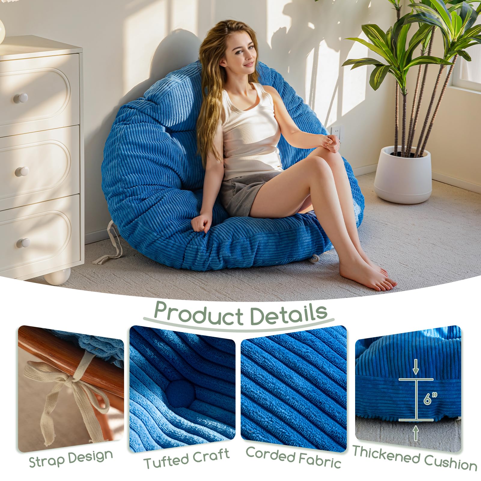 Slumblr® Papasan Chair Cushion