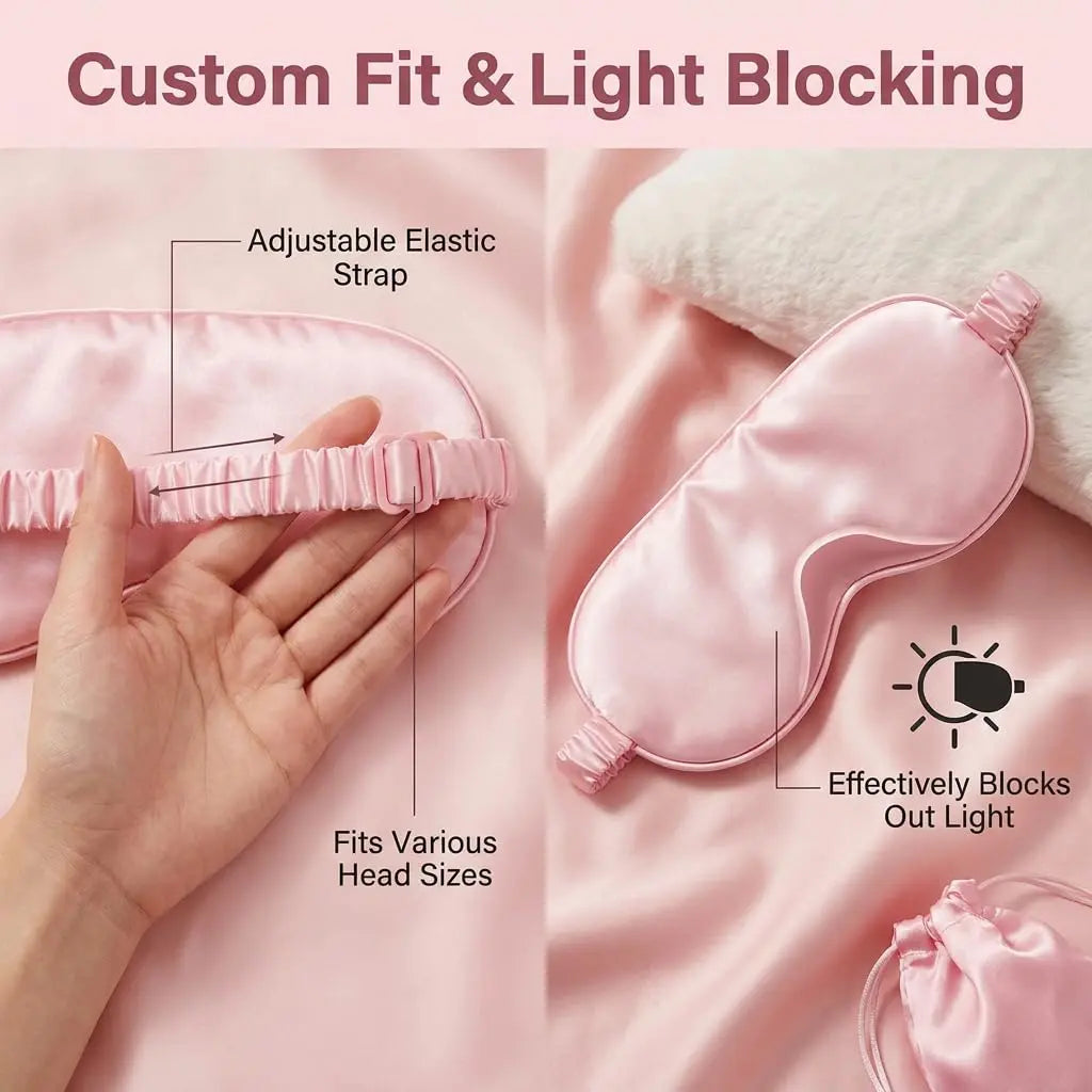Slumblr® Pink Plush Sleep Mask Slumblr