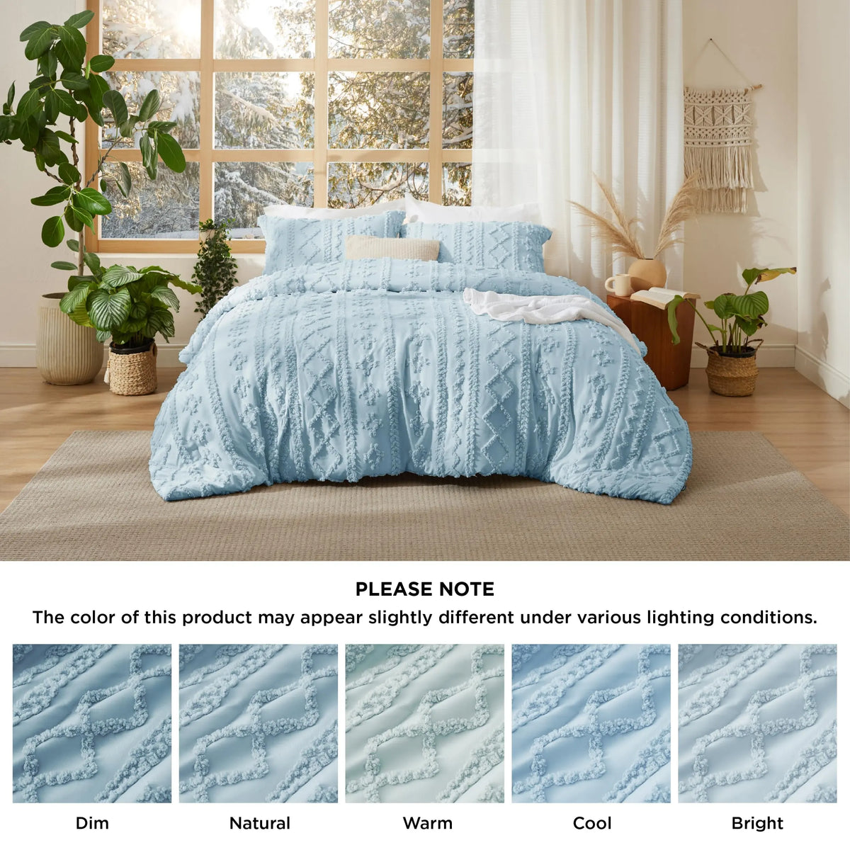 Slumblr® Tufted Boho Comforter Set (3 Pcs) Slumblr
