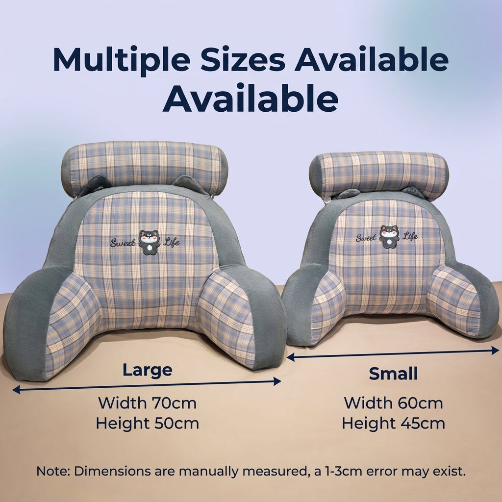 Slumblr® Soft Polyester Bed Backrest Cushion for Reading