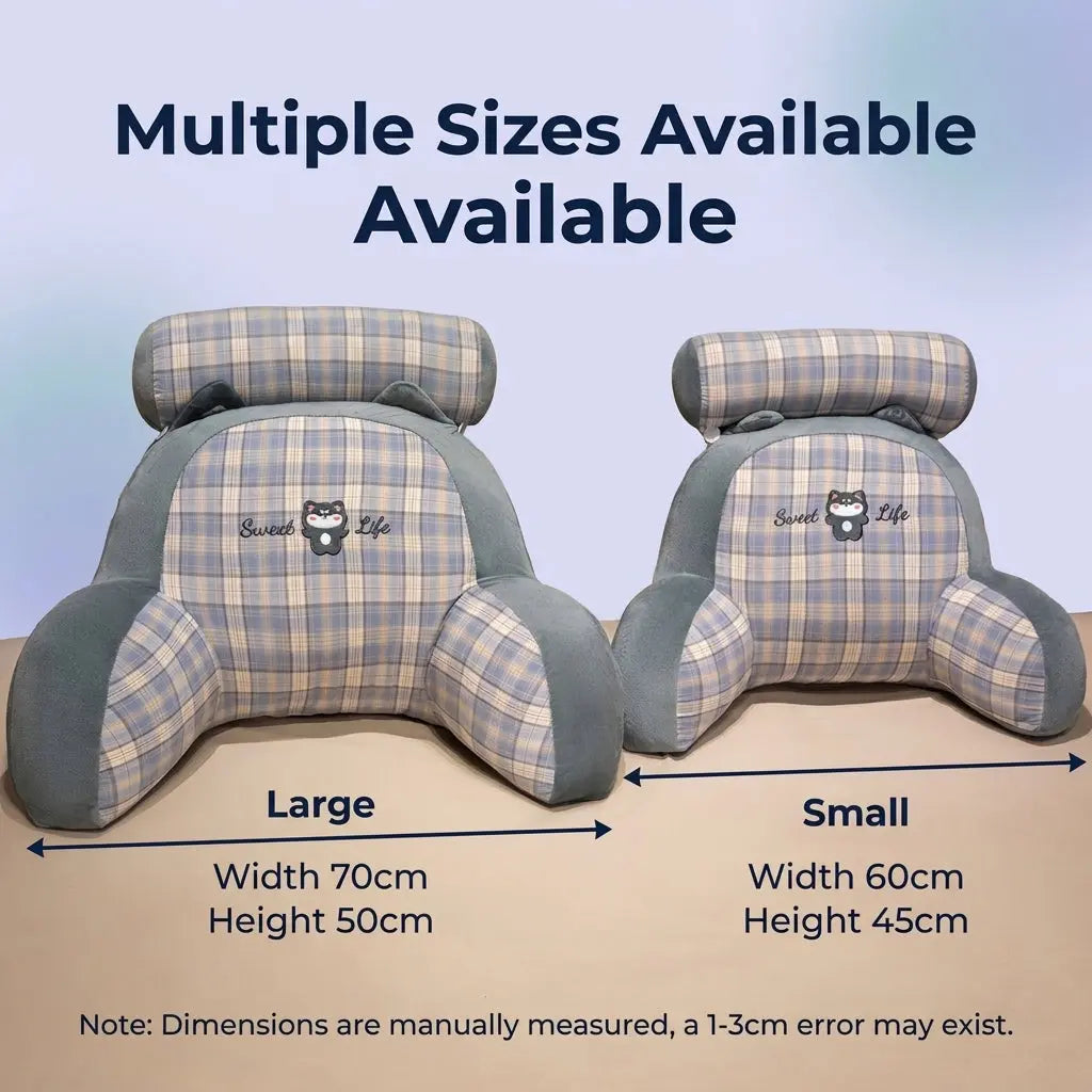 Slumblr® Soft Polyester Bed Backrest Cushion for Reading Slumblr