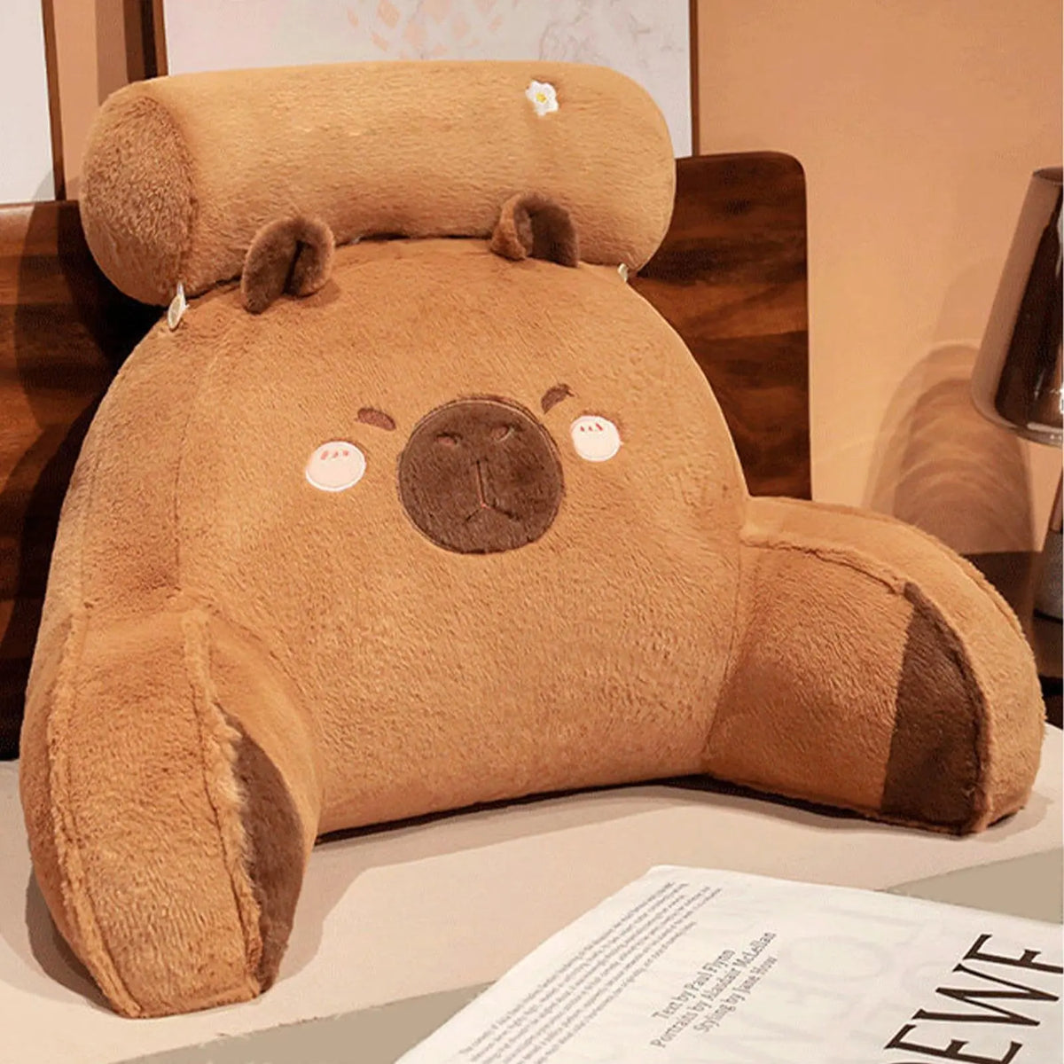 Slumblr® Capybara Reading Pillow Slumblr