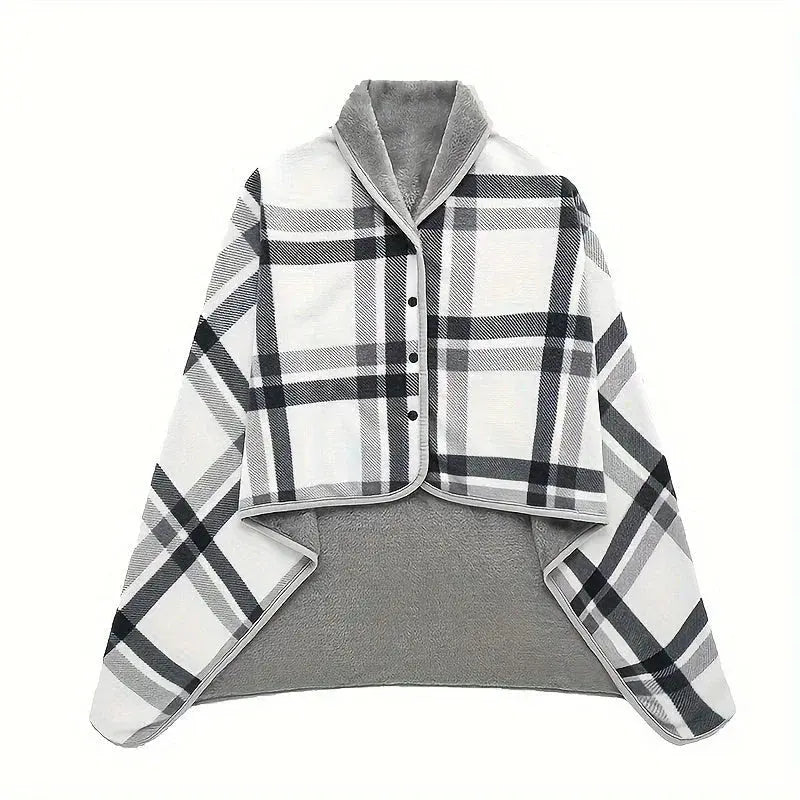 Slumblr® Fleece Wearable Plaid Blanket Slumblr