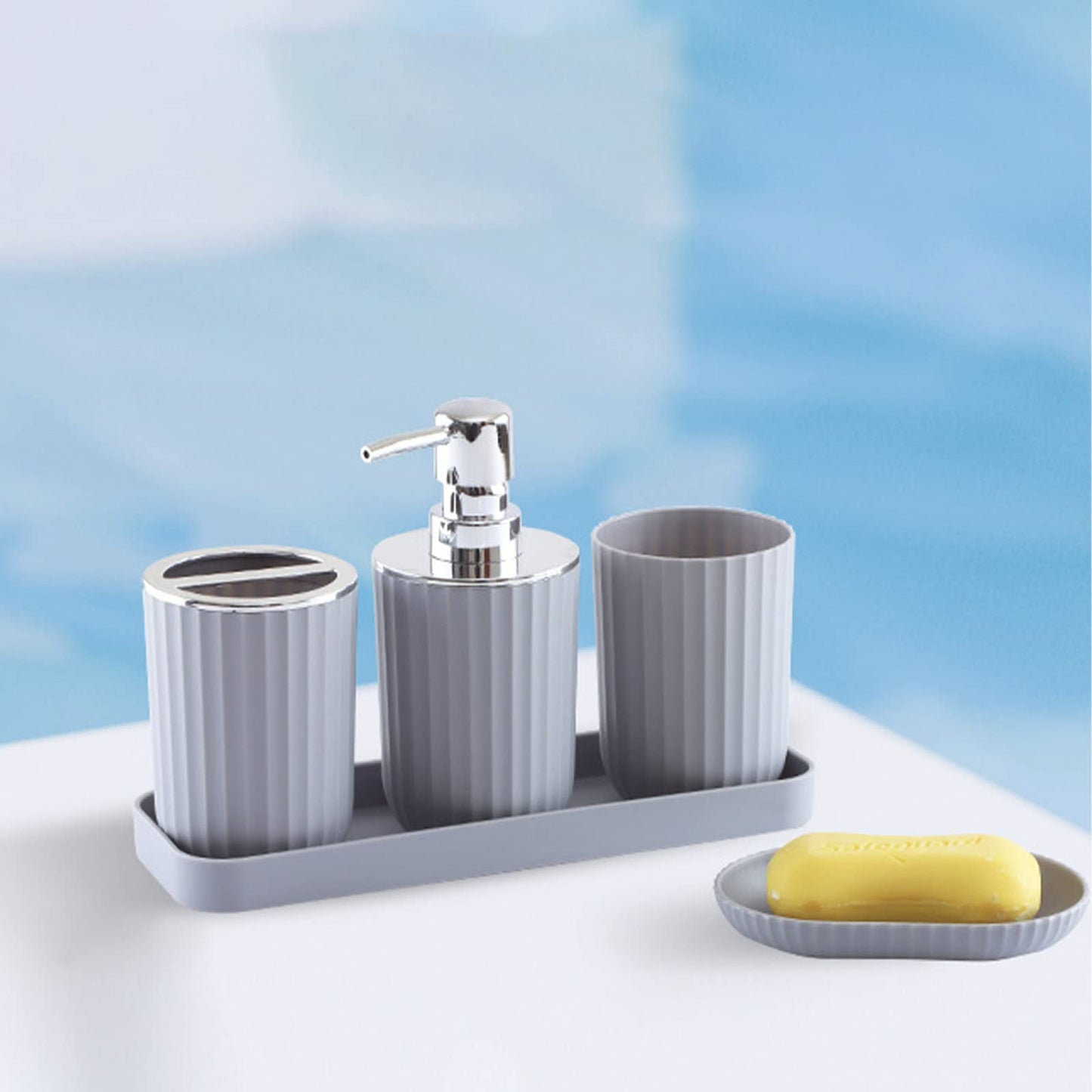 Slumblr® Ribbed Pearl Bath Accessories