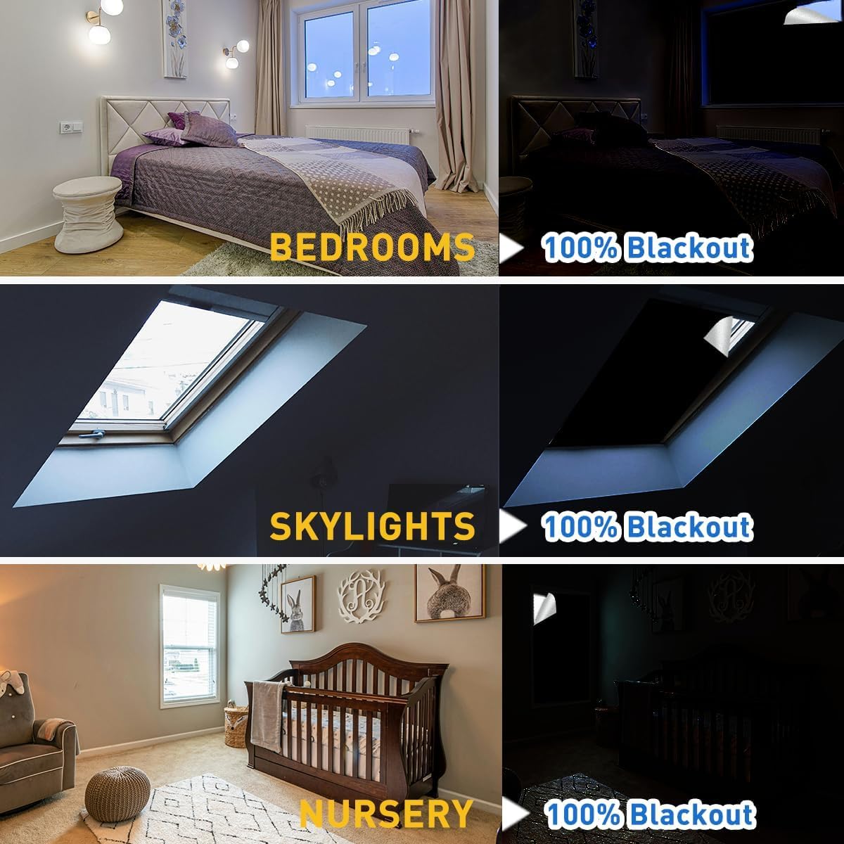 Slumblr® Magnetic Portable Blackout Window Shades