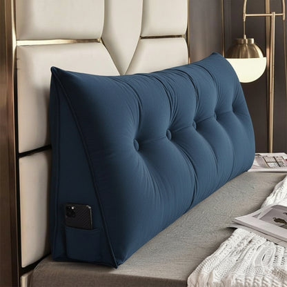 Slumblr® Large Triangle Headboard Pillow Ergonomic Wedge Backrest