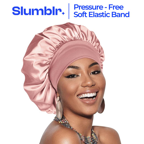 Slumblr® Satin Wide-Brim Shower Cap