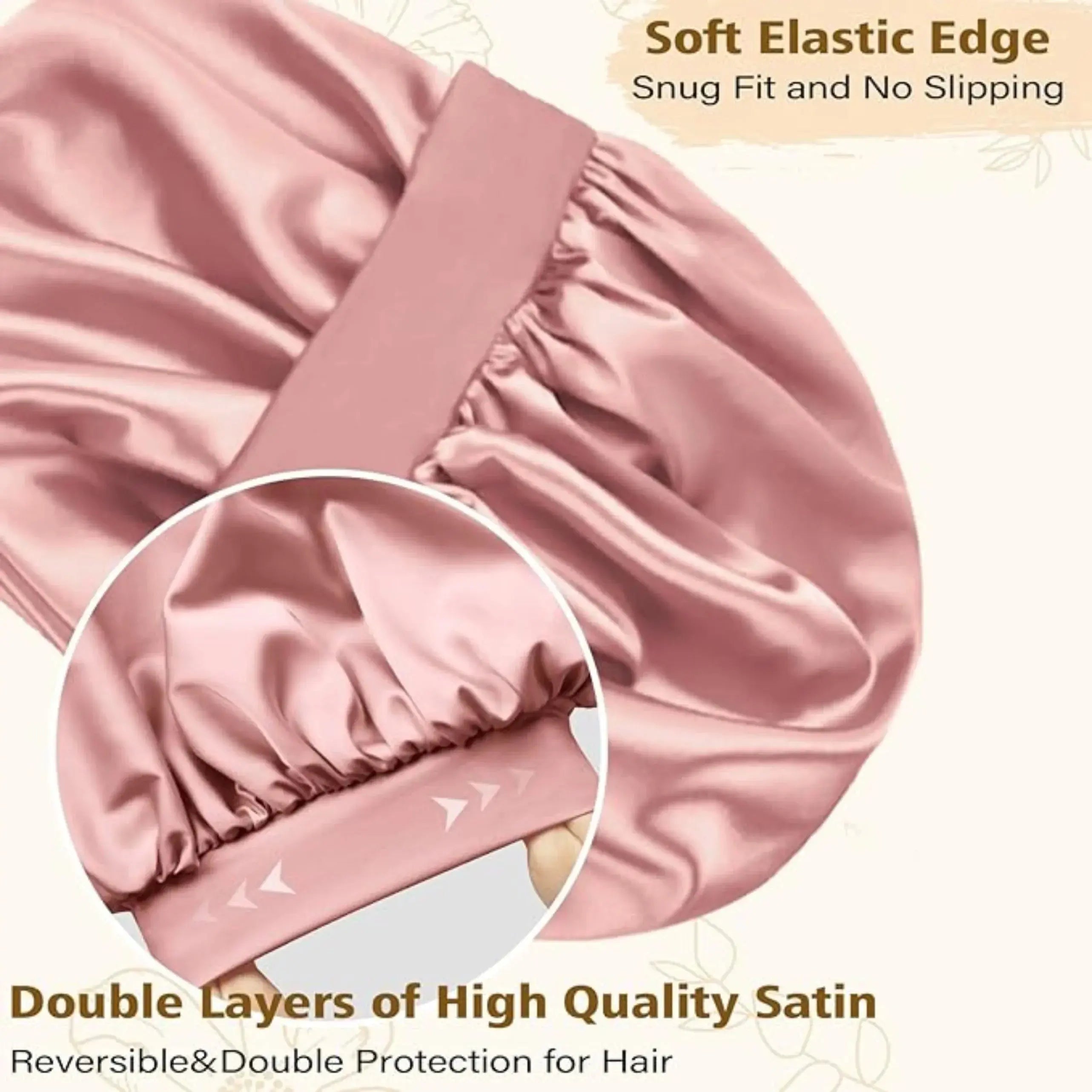 Slumblr® Satin Wide-Brim Shower Cap Slumblr