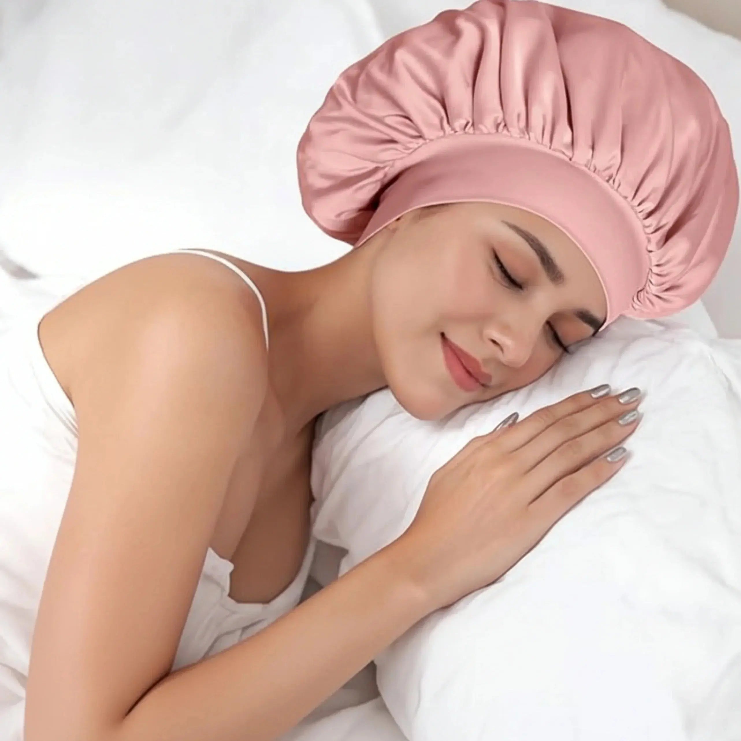 Slumblr® Satin Wide-Brim Shower Cap Slumblr