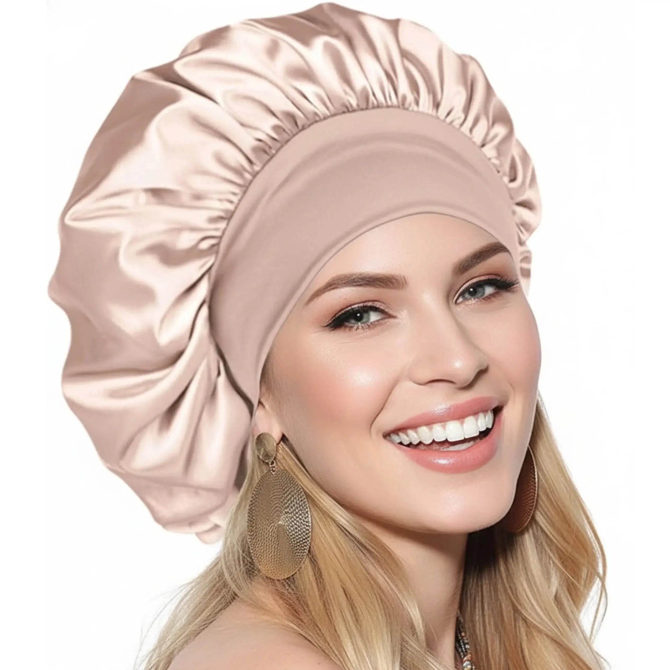 Slumblr® Satin Wide-Brim Shower Cap Slumblr