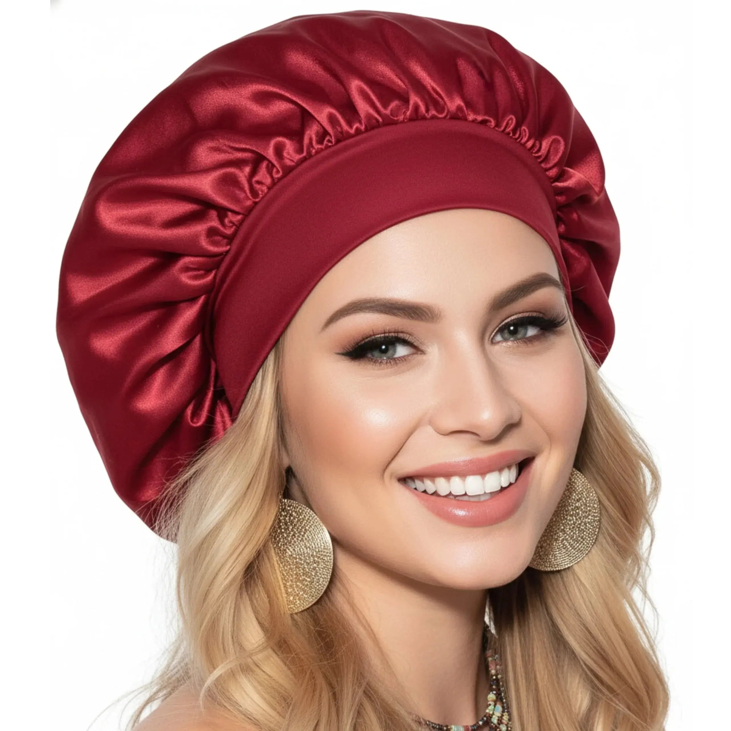 Slumblr® Satin Wide-Brim Shower Cap Slumblr