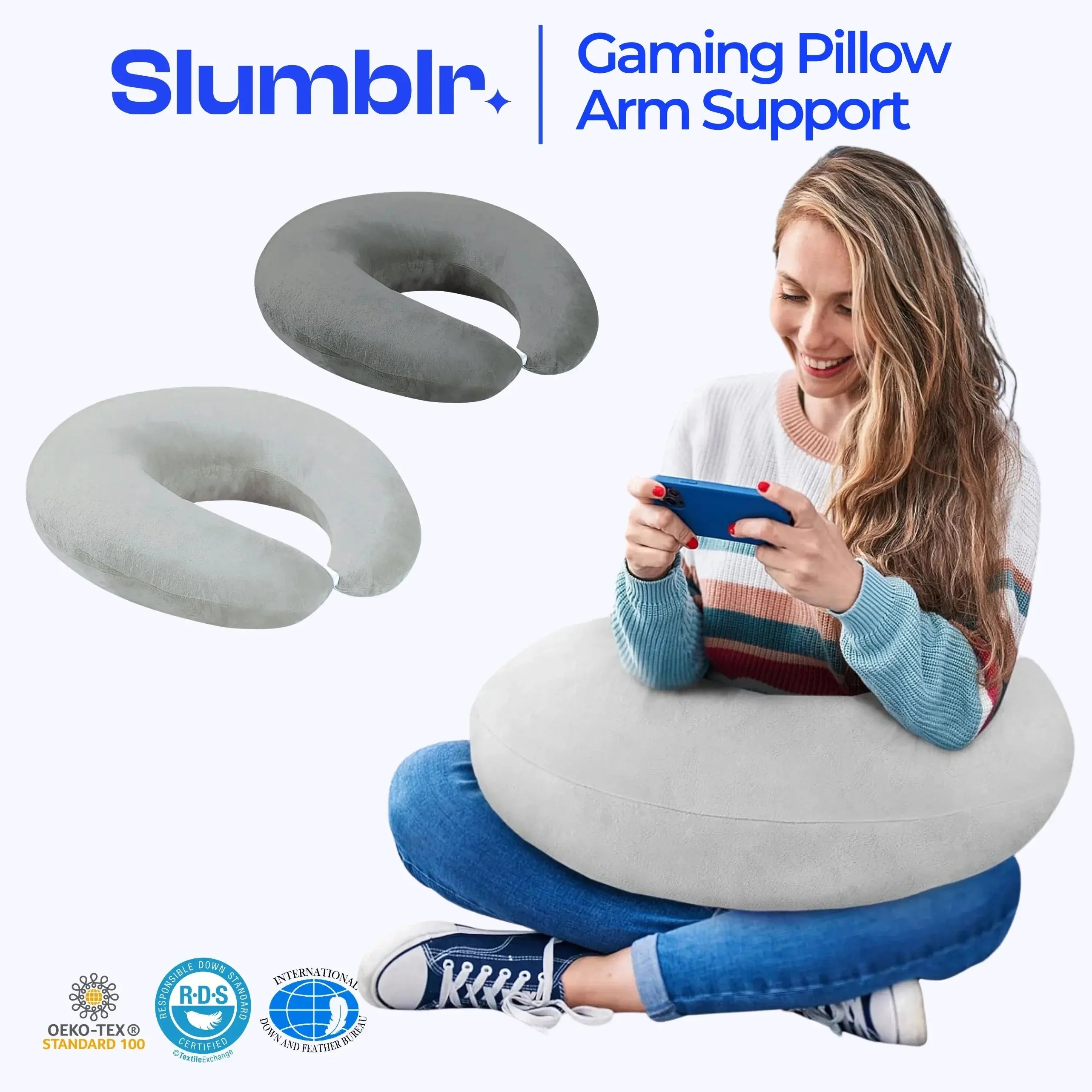 Slumblr® U-Shaped Gaming Pillow Slumblr