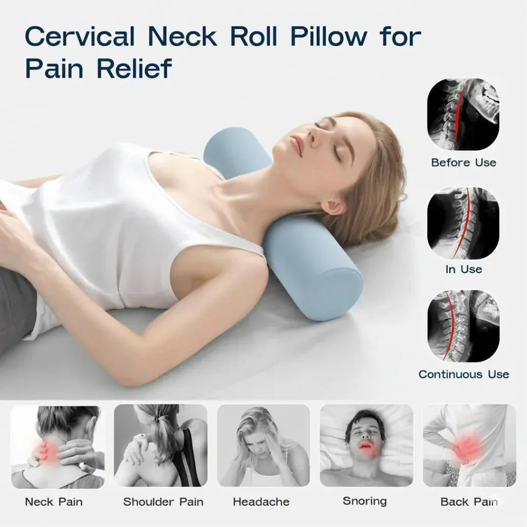 Slumblr® Memory Foam Support Roll Pillow Slumblr