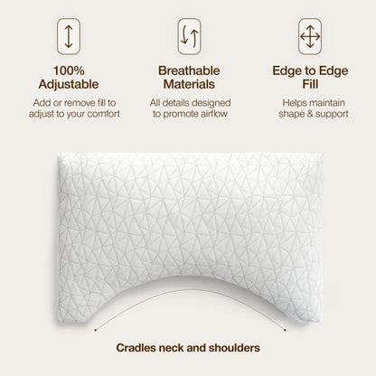 Slumblr® Shredded Memory Foam Adjustable Pillow