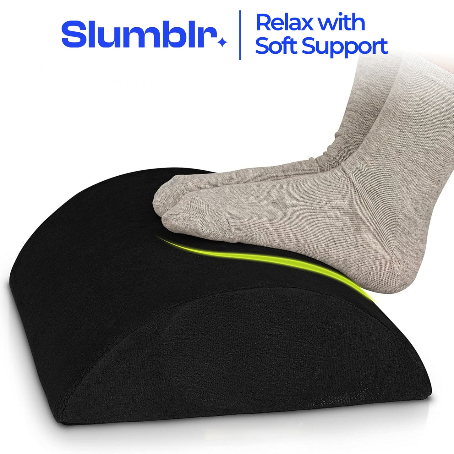 Slumblr® Adjustable Under-Desk Comfort Rest Cushion