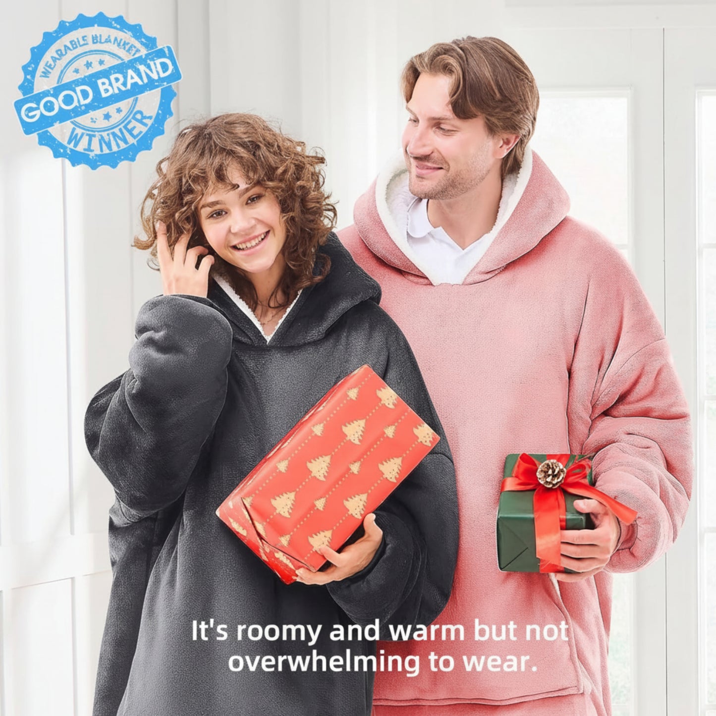 Slumblr® Double Fleece Hooded Pullover Jacket