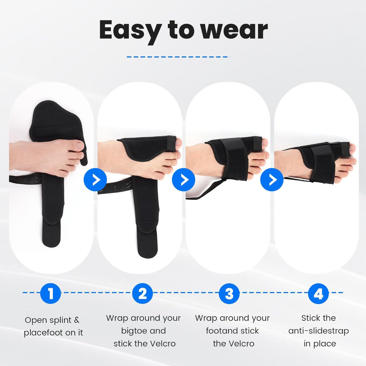 Slumblr® Bunion Corrector for Big Toe Straightener (2pcs)