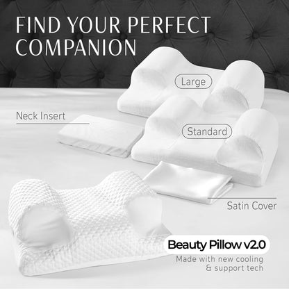 Slumblr® Ergonomic Memory Foam Pillow for Side Back Stomach Sleepers