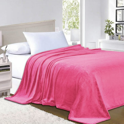 Slumblr® Flannel Coral Fleece Blanket