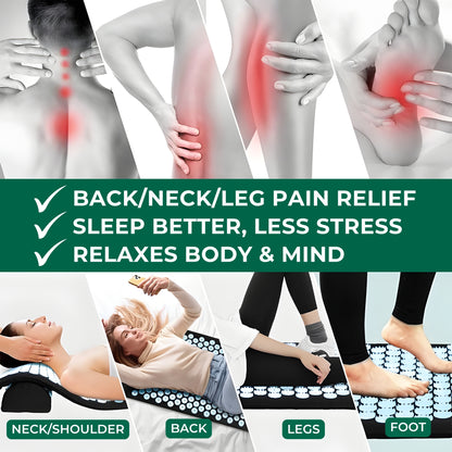 Slumblr® Acupressure Relaxation Mat and Pillow Set