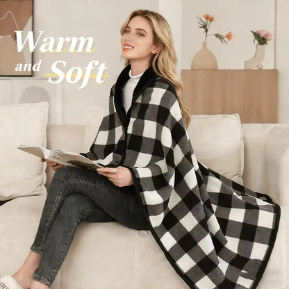 Slumblr® Fleece Wearable Plaid Blanket