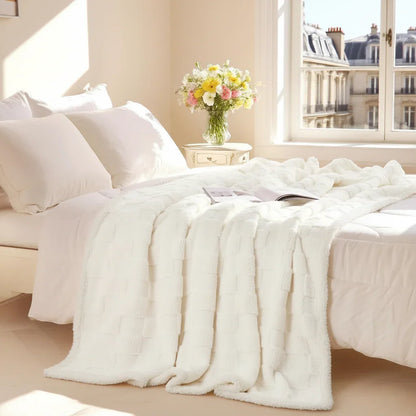 Slumblr® Sherpa Flannel Throw Blanket