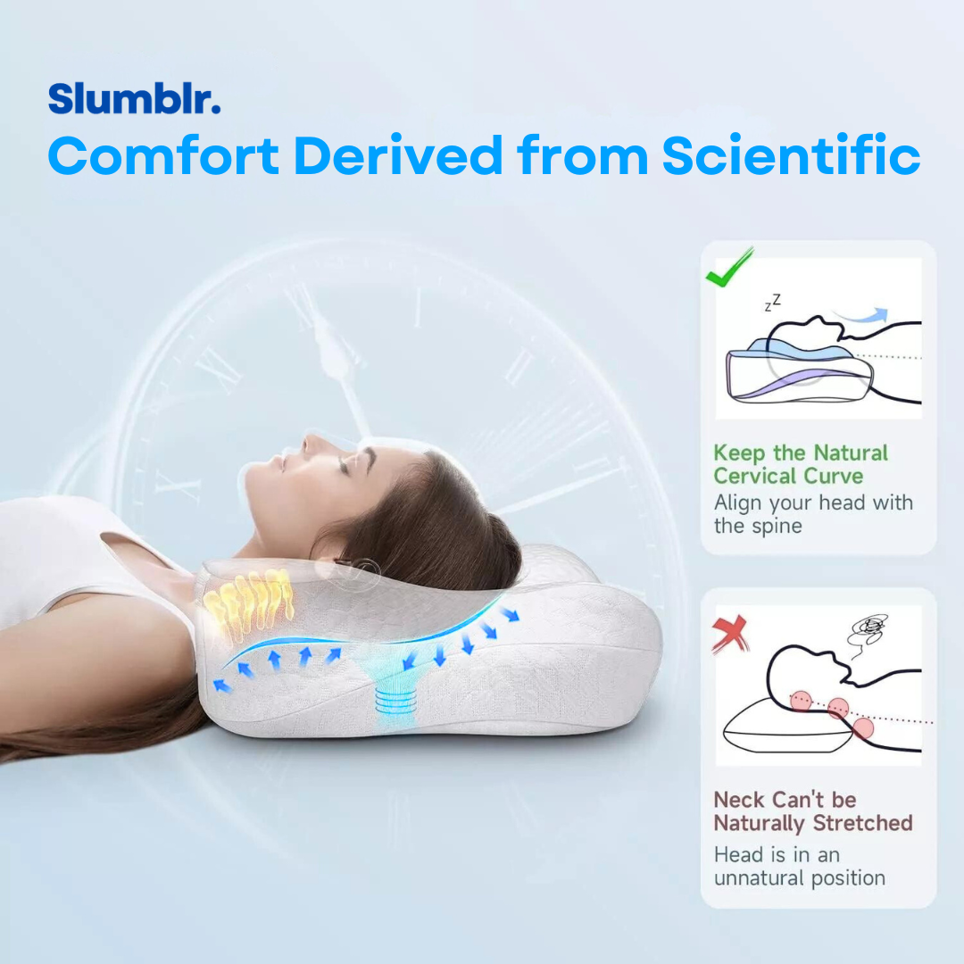 Slumblr® Contour Pillows 2.0: Elevated & Enhanced Thickness - Slumblr