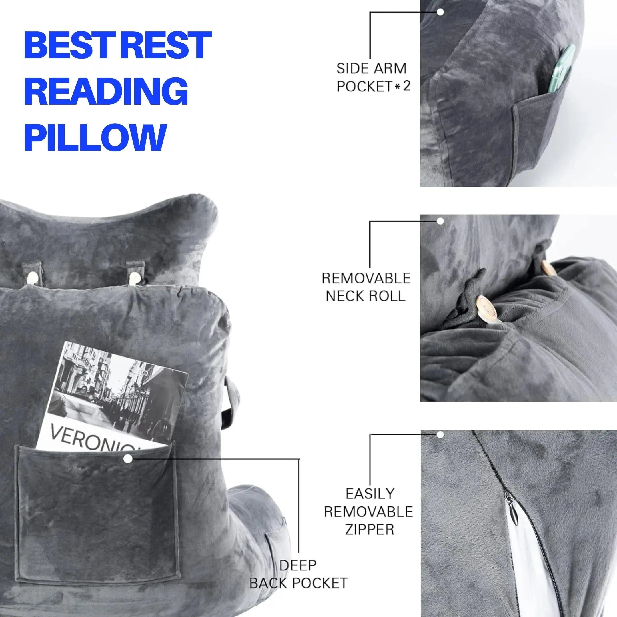 Slumblr® Reading Bed Pillow Slumblr