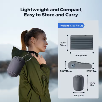 Slumblr® Ergonomic Dual Inflatable Travel Pillow
