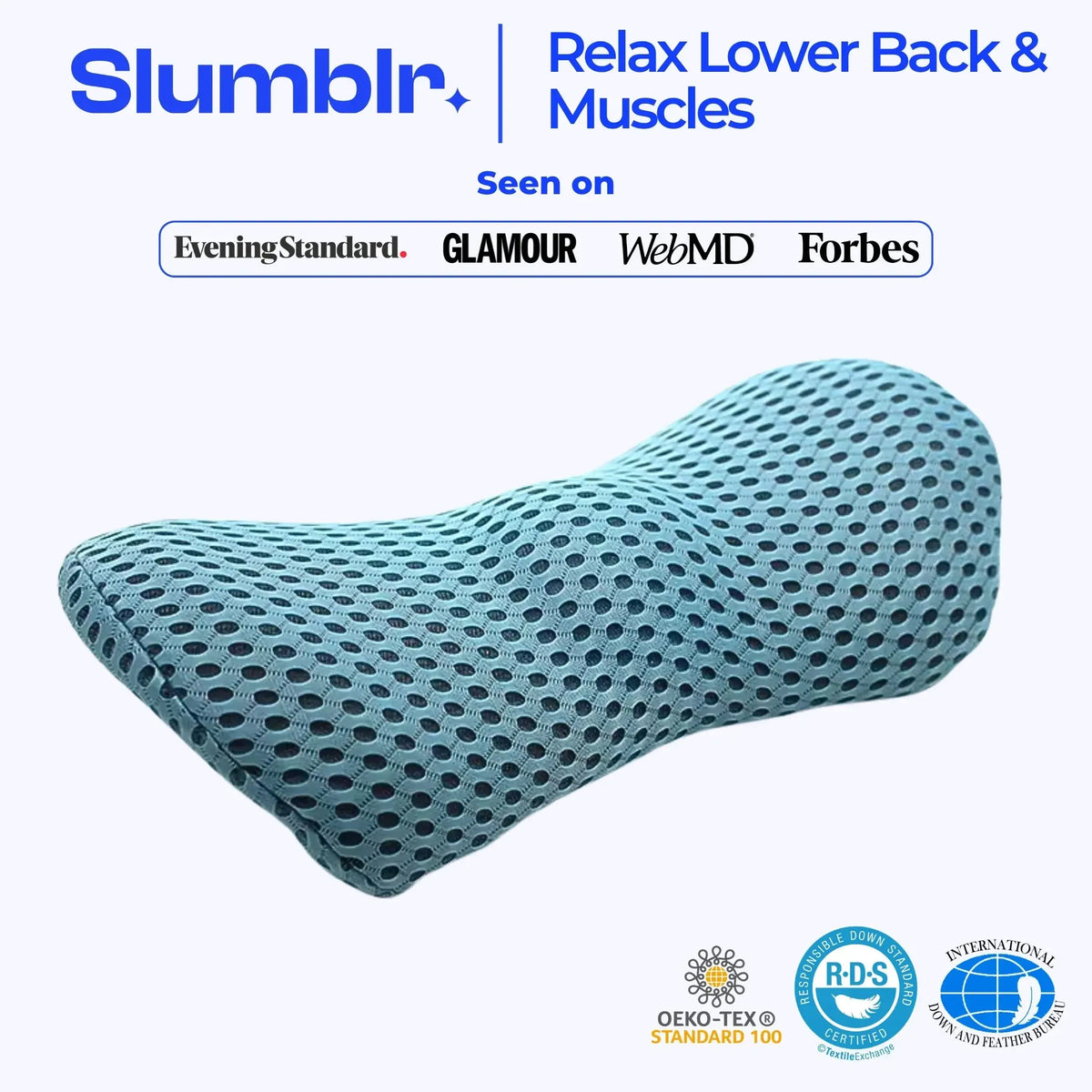 Lumbar Support Pillow| Ergonomic for Back Pain Relief Posture Support
