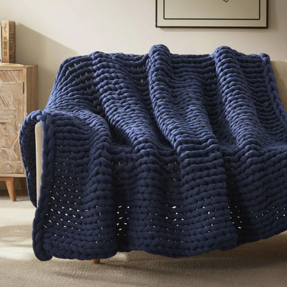 Slumblr® Handmade Minimalist Chunky Knitted Weighted Blanket