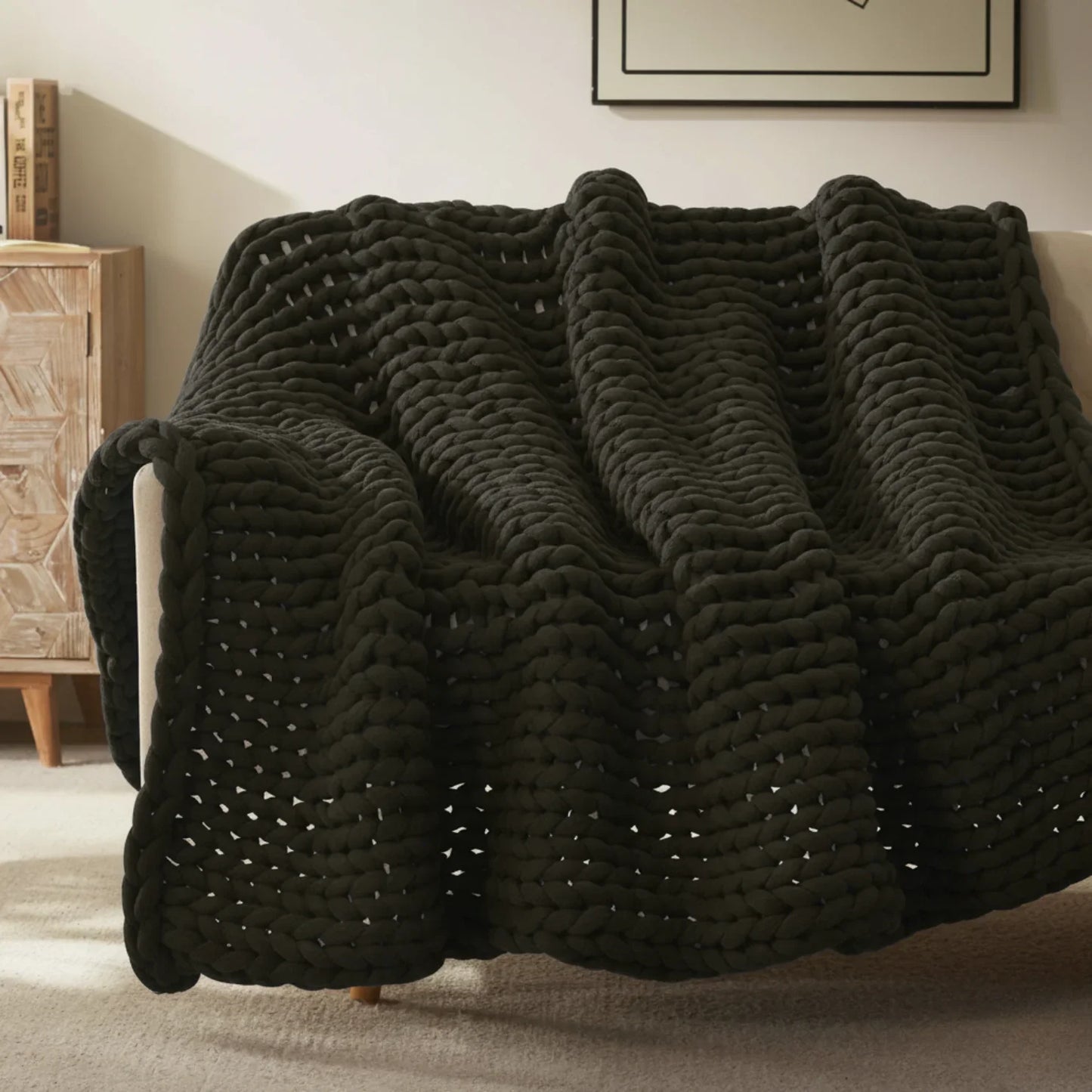 Slumblr® Handmade Minimalist Chunky Knitted Weighted Blanket